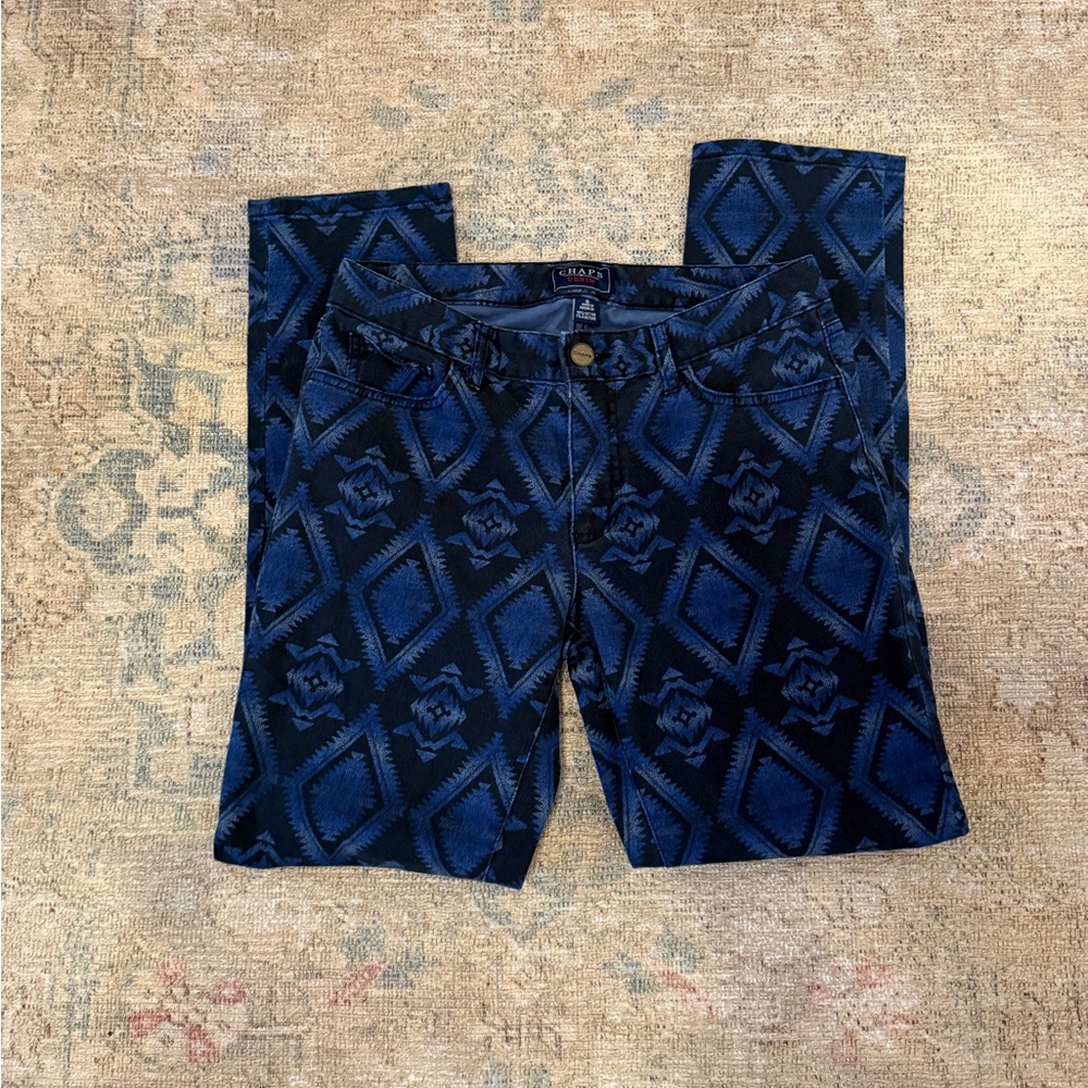 Chaps EUC Denim Aztec Western Stretch Jeans
